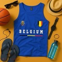 Belgium Sportssoccer Jersey Flag Tank Top thumb 4