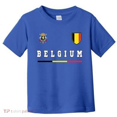 Belgium Sportssoccer Jersey Flag Toddler T-Shirt