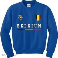 Belgium Sportssoccer Jersey Flag Kids Sweatshirt thumb 0