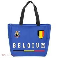 Belgium Sportssoccer Jersey Flag Tote Bag thumb 0