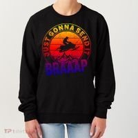 Braaap Snowmobile Just Gonna Send It Snowmobile Snow Rider Gift Women's Sweatshirt thumb 0