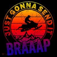 Braaap Snowmobile Just Gonna Send It Snowmobile Snow Rider Gift Coffee Mug thumb 5
