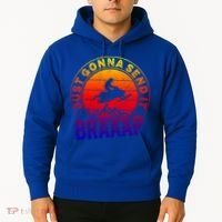 Braaap Snowmobile Just Gonna Send It Snowmobile Snow Rider Gift Hoodie thumb 2