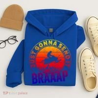 Braaap Snowmobile Just Gonna Send It Snowmobile Snow Rider Gift Hoodie thumb 4