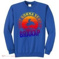 Braaap Snowmobile Just Gonna Send It Snowmobile Snow Rider Gift Sweatshirt thumb 0