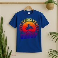 Braaap Snowmobile Just Gonna Send It Snowmobile Snow Rider Gift T-Shirt thumb 2