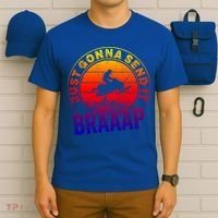 Braaap Snowmobile Just Gonna Send It Snowmobile Snow Rider Gift T-Shirt thumb 6
