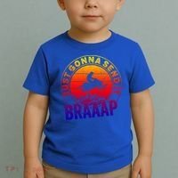 Braaap Snowmobile Just Gonna Send It Snowmobile Snow Rider Gift Toddler T-Shirt thumb 2