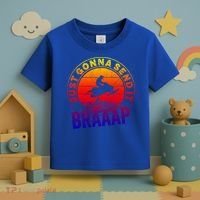 Braaap Snowmobile Just Gonna Send It Snowmobile Snow Rider Gift Toddler T-Shirt thumb 3