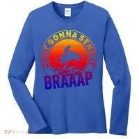 Braaap Snowmobile Just Gonna Send It Snowmobile Snow Rider Gift Women's Long Sleeve Shirt thumb 0