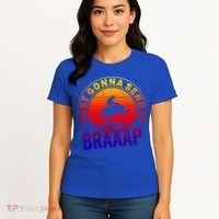 Braaap Snowmobile Just Gonna Send It Snowmobile Snow Rider Gift Women's T-Shirt thumb 4