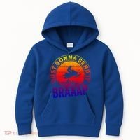 Braaap Snowmobile Just Gonna Send It Snowmobile Snow Rider Gift Kids Hoodie thumb 0