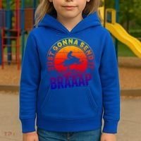 Braaap Snowmobile Just Gonna Send It Snowmobile Snow Rider Gift Kids Hoodie thumb 3