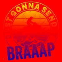 Braaap Snowmobile Just Gonna Send It Snowmobile Snow Rider Gift Santa Hat thumb 1