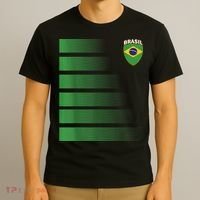 Brazilian Soccer Jersey Brazil Football Brazil Flag T-Shirt thumb 3