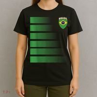 Brazilian Soccer Jersey Brazil Football Brazil Flag T-Shirt thumb 4