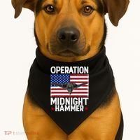 B-2 Stealth Jet Operation Midnight Hammer American Flag USA-Made Doggie Bandana thumb 1