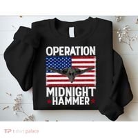 B-2 Stealth Jet Operation Midnight Hammer American Flag Sweatshirt thumb 2