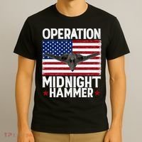 B-2 Stealth Jet Operation Midnight Hammer American Flag T-Shirt thumb 3