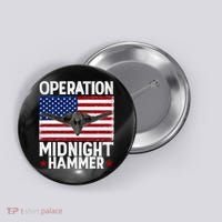 B-2 Stealth Jet Operation Midnight Hammer American Flag Button thumb 0