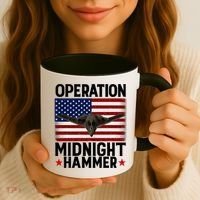 B-2 Stealth Jet Operation Midnight Hammer American Flag Coffee Mug thumb 3