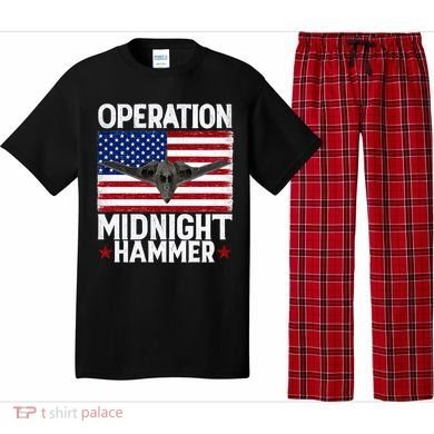 B-2 Stealth Jet Operation Midnight Hammer American Flag Pajama Set