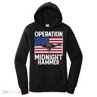 B-2 Stealth Jet Operation Midnight Hammer American Flag Women's Hoodie thumb 0