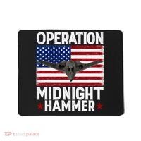 B-2 Stealth Jet Operation Midnight Hammer American Flag Mousepad thumb 0