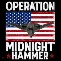 B-2 Stealth Jet Operation Midnight Hammer American Flag Ornament thumb 1