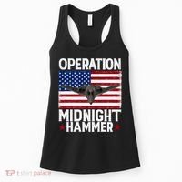 B-2 Stealth Jet Operation Midnight Hammer American Flag Women's Tank Top thumb 0