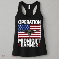 B-2 Stealth Jet Operation Midnight Hammer American Flag Women's Tank Top thumb 3
