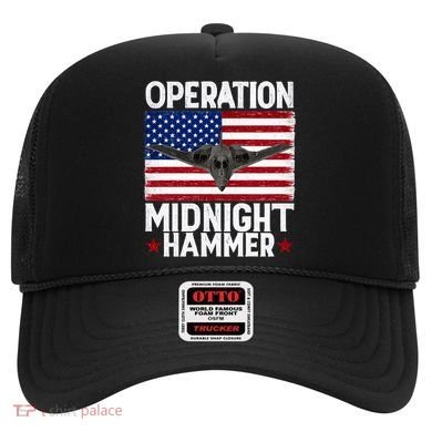 B-2 Stealth Jet Operation Midnight Hammer American Flag Hat