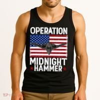 B-2 Stealth Jet Operation Midnight Hammer American Flag Tank Top thumb 3