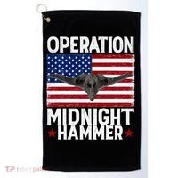 B-2 Stealth Jet Operation Midnight Hammer American Flag Golf Towel thumb 0