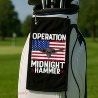 B-2 Stealth Jet Operation Midnight Hammer American Flag Golf Towel thumb 2