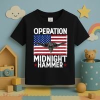 B-2 Stealth Jet Operation Midnight Hammer American Flag Toddler T-Shirt thumb 3