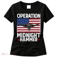 B-2 Stealth Jet Operation Midnight Hammer American Flag Women's T-Shirt thumb 0