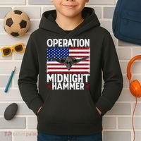 B-2 Stealth Jet Operation Midnight Hammer American Flag Kids Hoodie thumb 2
