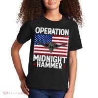 B-2 Stealth Jet Operation Midnight Hammer American Flag Kids T-Shirt thumb 2