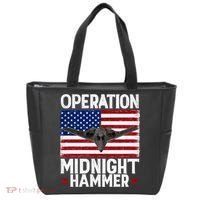 B-2 Stealth Jet Operation Midnight Hammer American Flag Tote Bag thumb 0