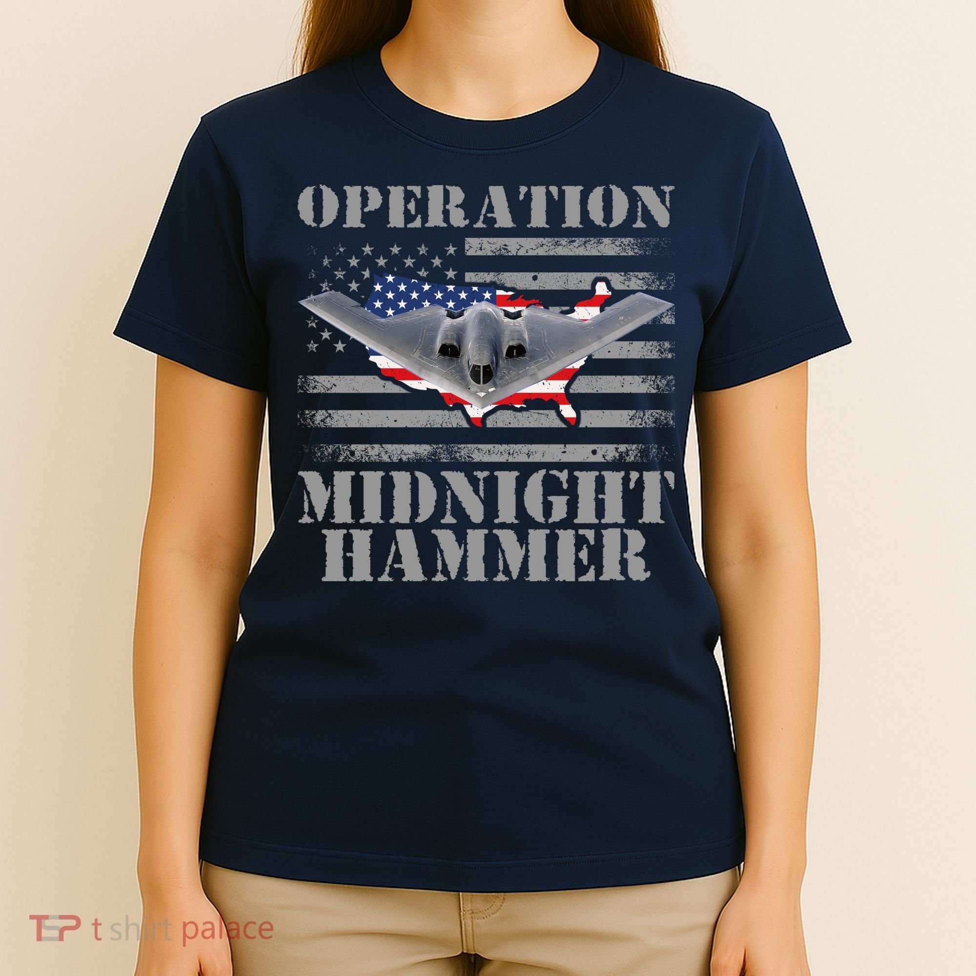 B-2 Stealth Jet Operation Midnight Hammer T-Shirt