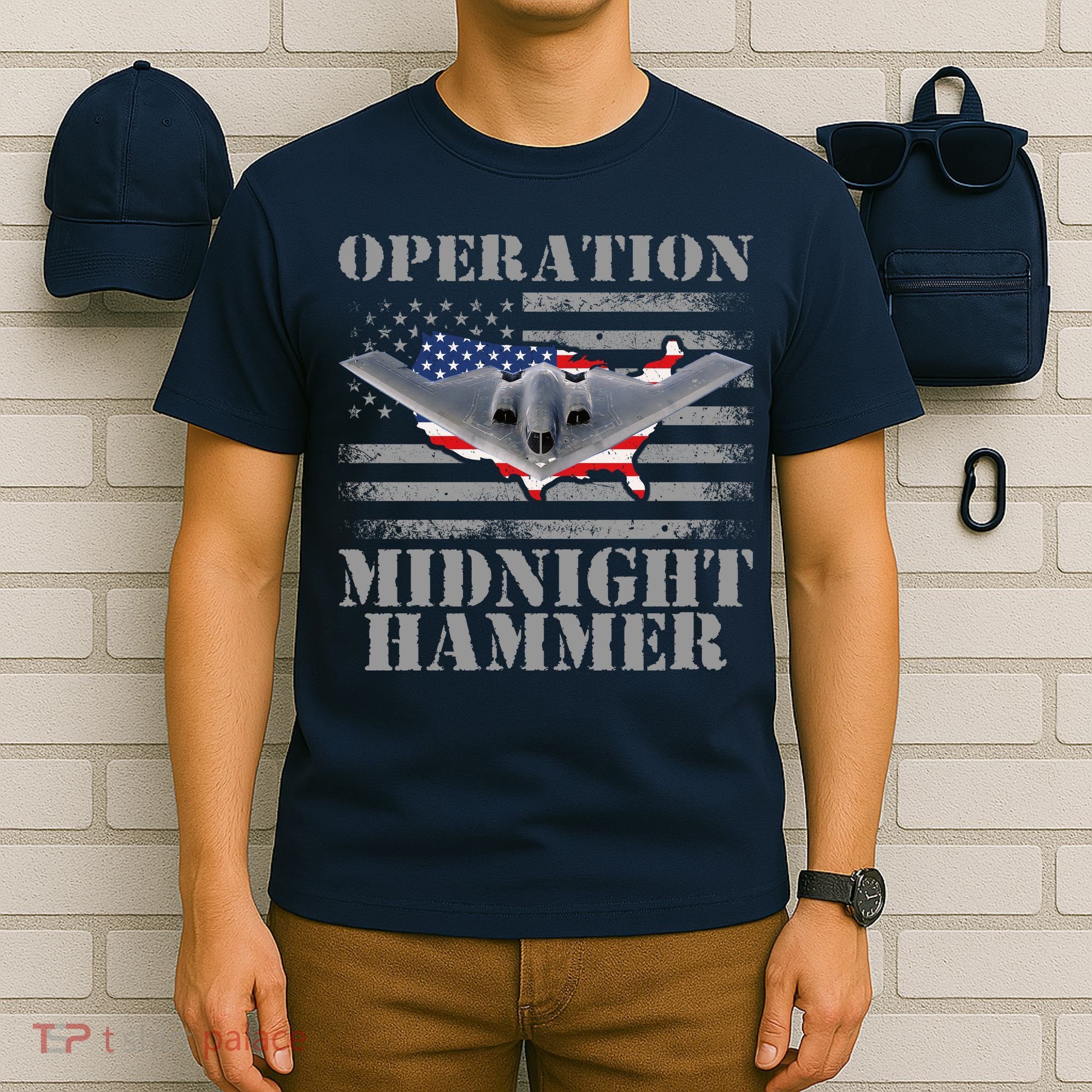 B-2 Stealth Jet Operation Midnight Hammer T-Shirt