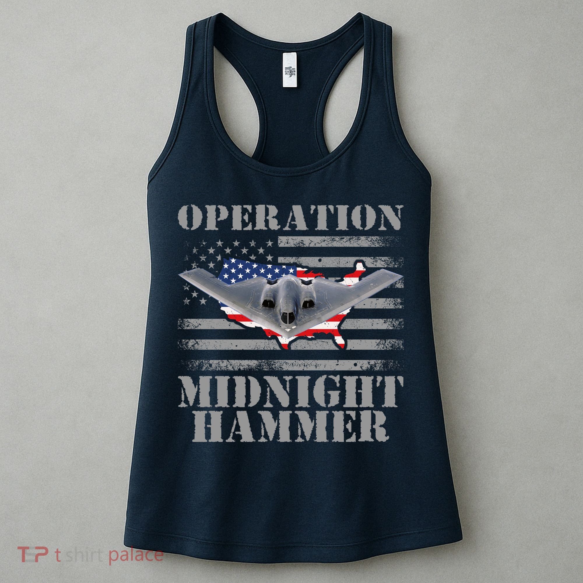 B-2 Stealth Jet Operation Midnight Hammer Women's Tank Top