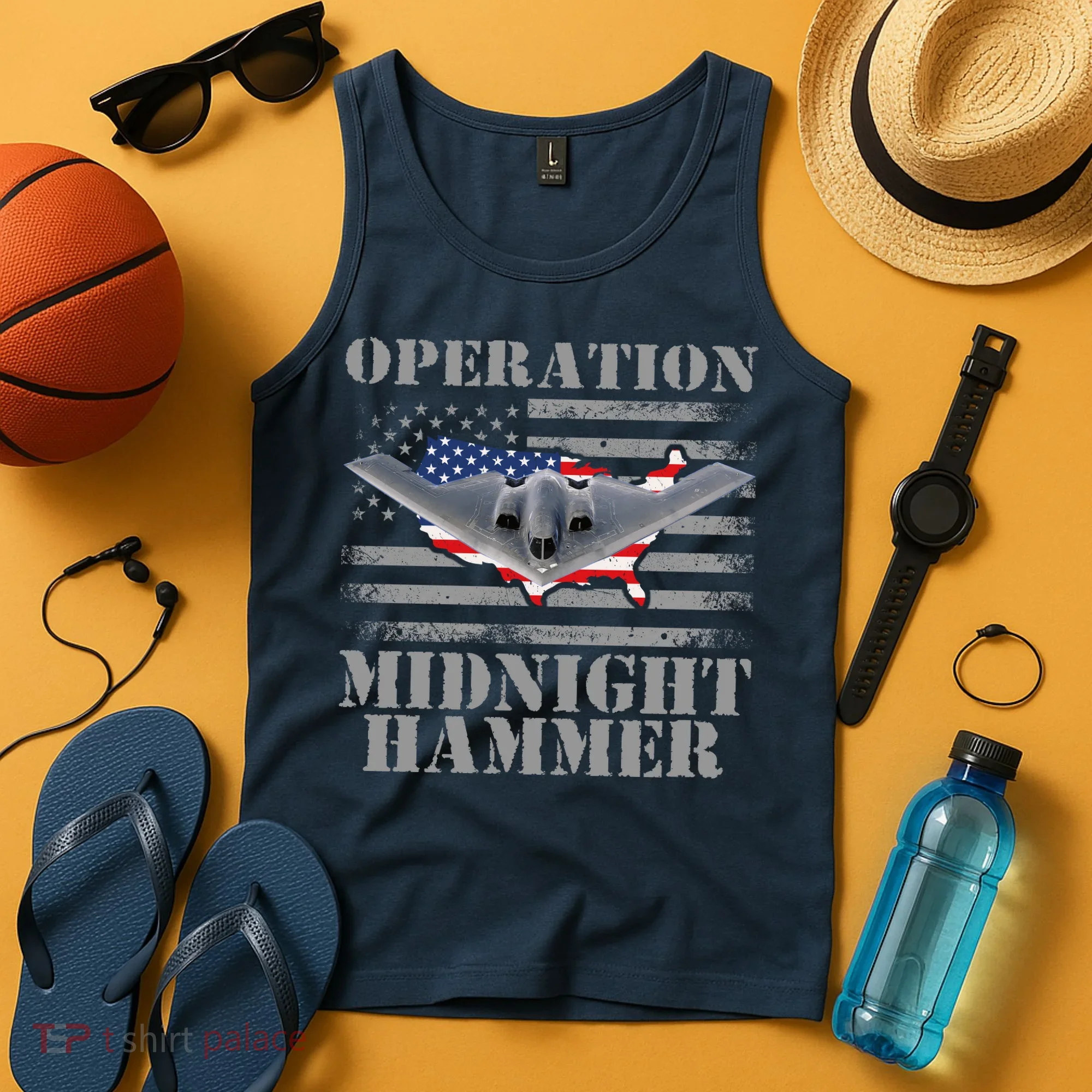B-2 Stealth Jet Operation Midnight Hammer Tank Top