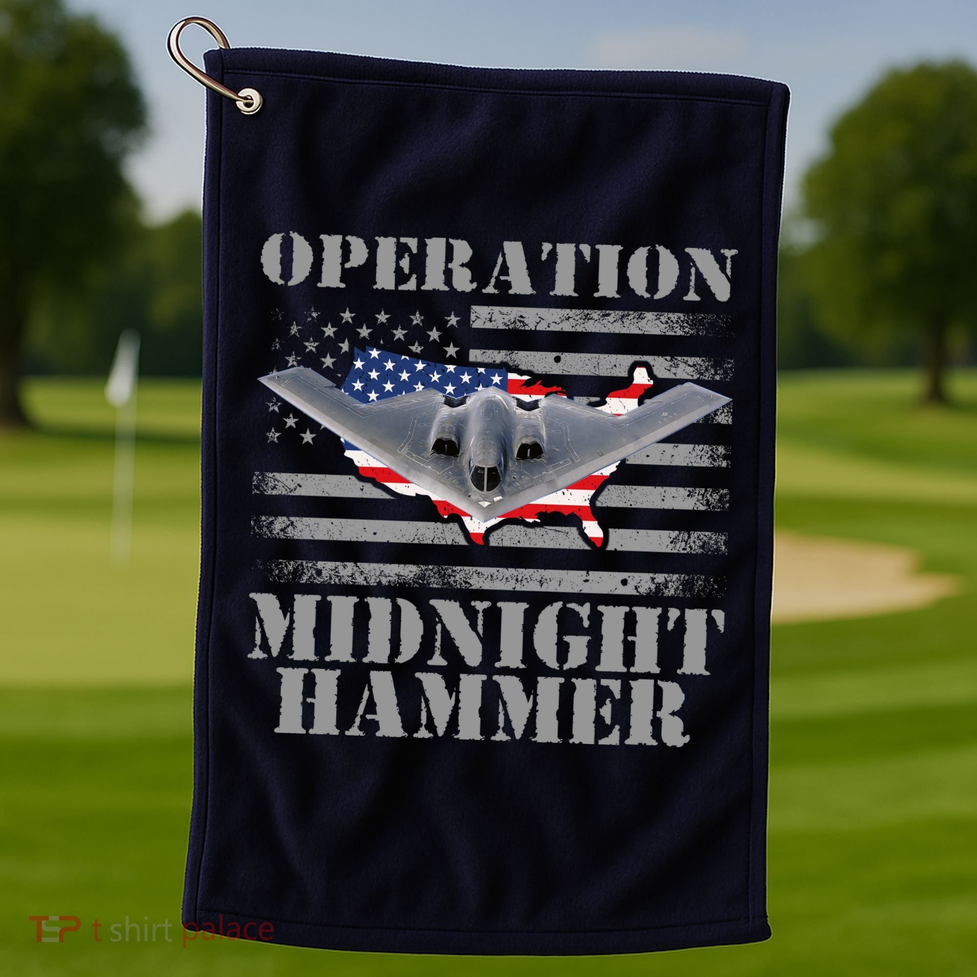 B-2 Stealth Jet Operation Midnight Hammer Golf Towel