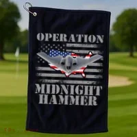 B-2 Stealth Jet Operation Midnight Hammer Golf Towel thumb 1