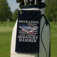 B-2 Stealth Jet Operation Midnight Hammer Golf Towel thumb 2