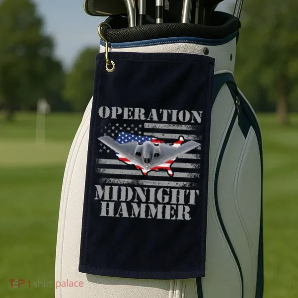 B-2 Stealth Jet Operation Midnight Hammer Golf Towel