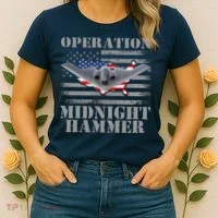 B-2 Stealth Jet Operation Midnight Hammer Women's T-Shirt thumb 2
