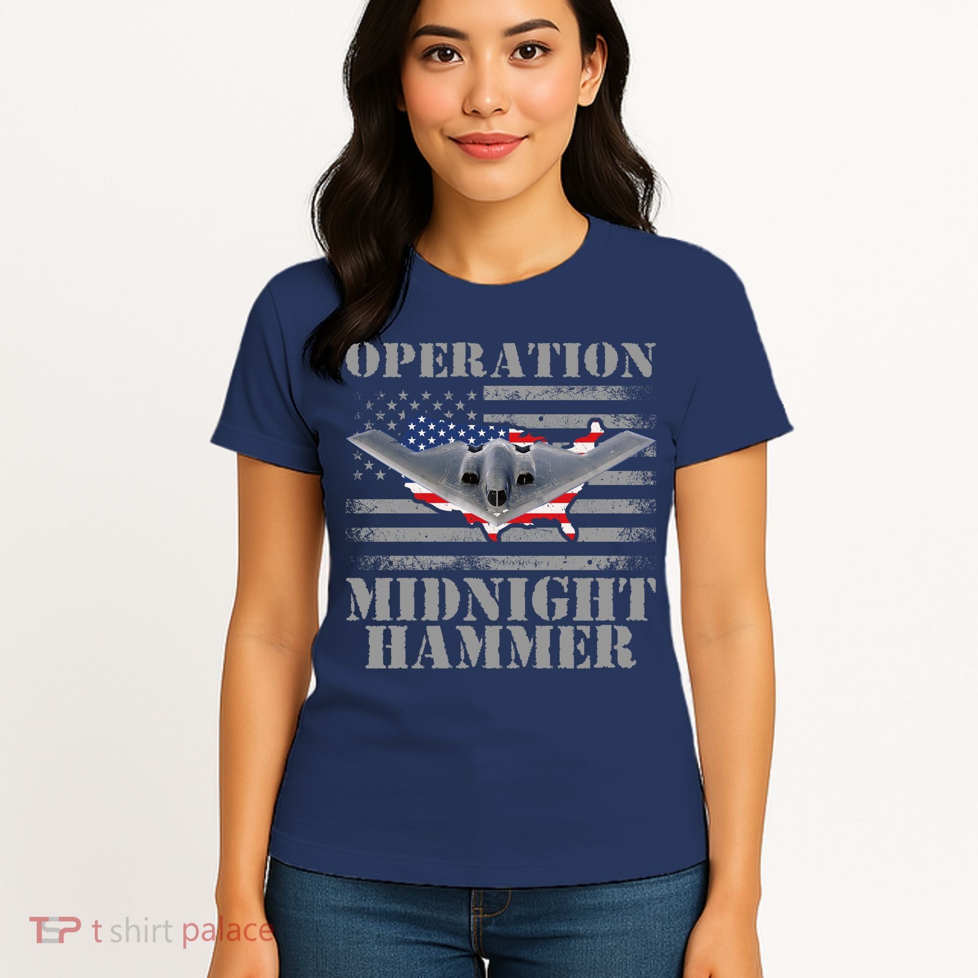B-2 Stealth Jet Operation Midnight Hammer Women's T-Shirt